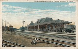 Chicago and Northwestern Station Postcard