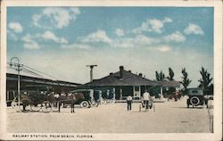 Railway Station Palm Beach, FL Postcard Postcard Postcard