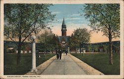 Union Depot Terre Haute, IN Postcard Postcard Postcard