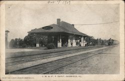 C.M. & St. P. Depot Postcard