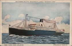 Southern Pacific Steamship Lines "Morgan Line" Postcard