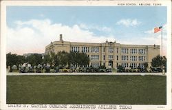 High School - David S. Castle Co. Architects Postcard