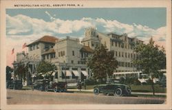 Metropolitan Hotel Asbury Park, NJ Postcard Postcard Postcard