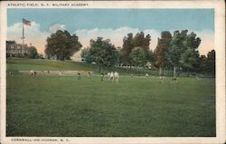 Athletic Field, N.Y. Military Academy Postcard