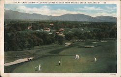 The Rutland Country Club and Course as Seen From the 16th Green Postcard