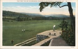 The First Tee On The Brandon Country Club Course Postcard