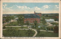 General View, New Hampshire State College Buildings Durham, NH Postcard Postcard Postcard