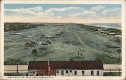 Bird's-Eye View, Golf Links Postcard