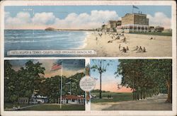 Hotel Vesper & Tennis Courts Old Orchard Beach, ME Postcard Postcard Postcard