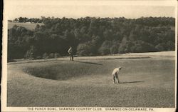 The Punch Bowl, Shawnee Country Club Postcard