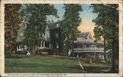 Baltimore Country Club, Roland Park Postcard