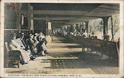 Enjoying the Music and Overlooking Canobie Lake Postcard