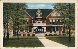 Ladies' Hall, Lombard College Galesburg, IL Postcard Postcard Postcard