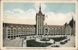New D. & H. Journal Building and Plaza Postcard