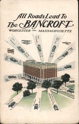 All Roads Lead to The Bancroft - Traveling Salesmen Postcard