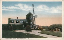 Old Windmill Home Postcard