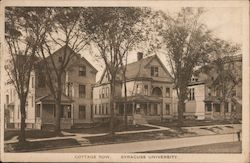 Cottage Row, Syracuse University New York Postcard Postcard Postcard