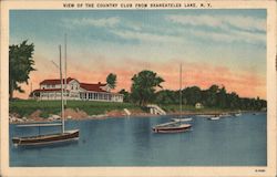 View of the Country Club from Skaneateles Lake New York Postcard Postcard Postcard