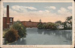 Nashua River from Main Street Bridge Postcard