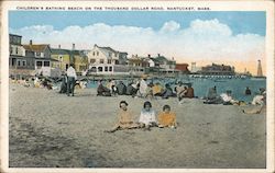 Children's Bathing Beach on the Thousand Dollar Road Postcard