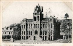 County Court House Hot Springs, SD Postcard Postcard Postcard