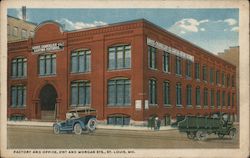 Factory and Office, 21st and Morgan Sts. Postcard