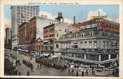 Grand Ave. 11th St Postcard