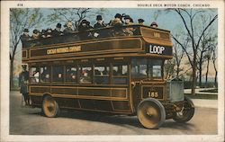 Double Deck Motor Coach Postcard