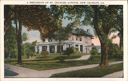 A Residence on St. Charles Avenue Postcard