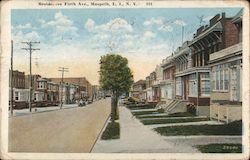 Residences, Firth Avenue, Maspeth, Long Island Postcard