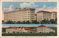 Sawtelle National Home of Disabled Veteran Soldiers, Hospital and Annex Hospital Postcard