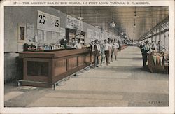 The Longest Bar in the World - 241 Feet Postcard