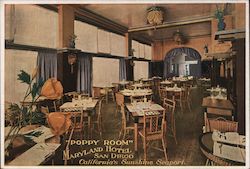 Poppy Room, Maryland Hotel Postcard