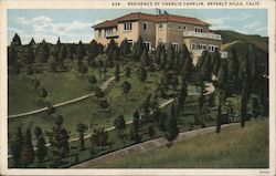 Residence of Charlie Chaplin Postcard