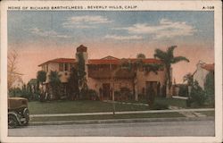 Home of Richard Barthelmess Postcard