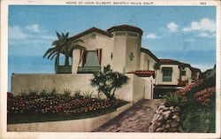 Home of John Gilbert Beverly Hills, CA Postcard Postcard Postcard