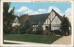 Residence of Lon Chaney Beverly Hills, CA Postcard Postcard Postcard