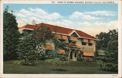 Home of Norma Shearer Beverly Hills, CA Postcard Postcard Postcard