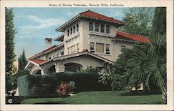 Home of Norma Talmedge Beverly Hills, CA Postcard Postcard Postcard