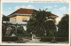 Residence of Gloria Swanson Postcard