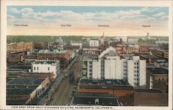 View East from Fruit Exchange Building Postcard