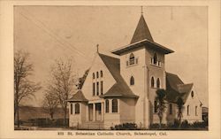 St. Sebastian Catholic Church Postcard