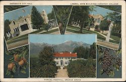 All About Ontario California Postcard Postcard Postcard