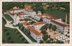 United States Naval Hospital, Balboa Park Postcard