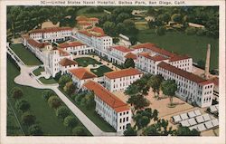 United States Naval Hospital, Balboa Park San Diego, CA Postcard Postcard Postcard