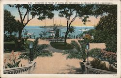 Grounds in Front of Hotel St. Catherine Postcard