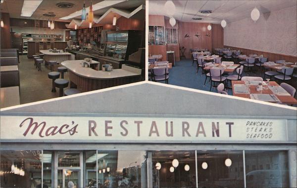 Mac's Restaurant Rochester Minnesota Eugene W. Cutshall