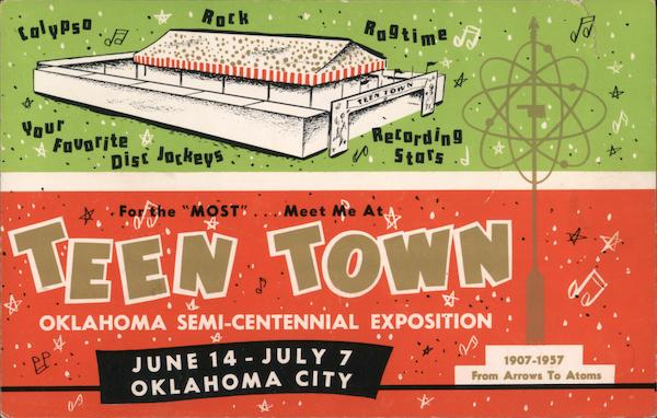 Teentown USA Oklahoma Semi-Centennial Exposition 1907-1957 Oklahoma City