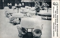 Beautiful Winter Dining Room, Jacques French Restaurant Postcard