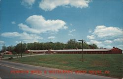 Franklin Motel and Restaurant Postcard